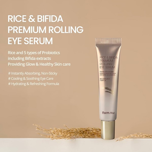 سرم دورچشم رولی Farm stay مدل RICE & BIFIDA