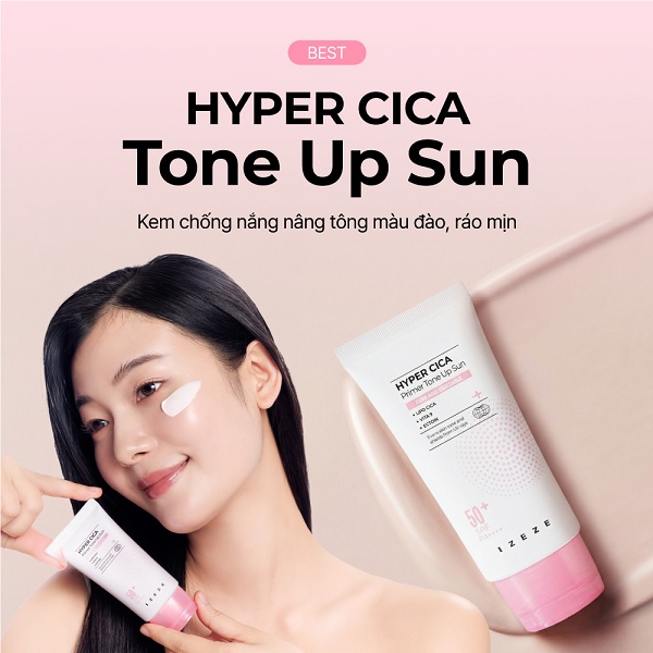 ضدآفتاب تون آپ IZEZE مدل HYPER CICA