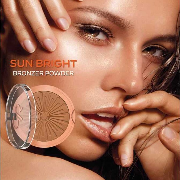 برنزر پودری Golden Rose مدل Sun Bright Bronzer Powder رنگ Sunglow 